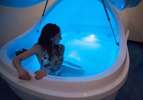 Our brand new and made in the U.S.A. float pods are the perfect place to relax!