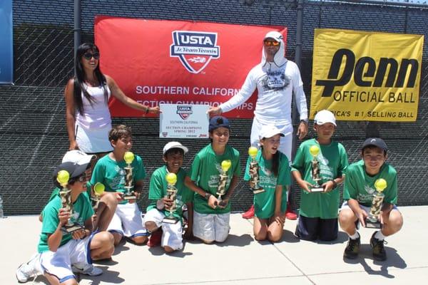 Jr. Team Tennis Sectionals Champions