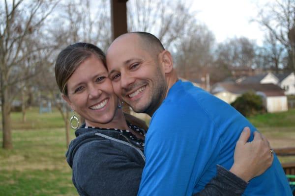 Doc and his wife, high school sweetheart, Angela.