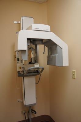 This is our full mouth Digital X-Ray machine. Much safer for you than non digital!