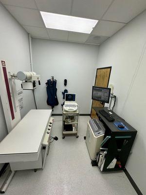 Radiology where we can take X-rays or perform ultrasounds.