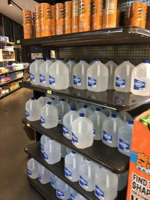 Large jugs of water