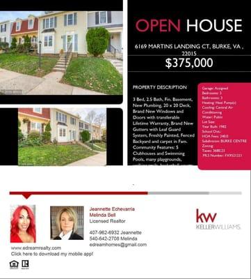 Come join us this Saturday in this gorgeous home.