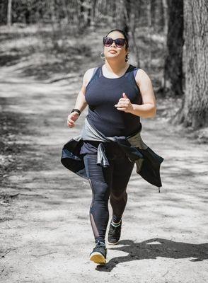 Enjoying the good weather at the trail. K.D. Hall images captured me enjoying the day.