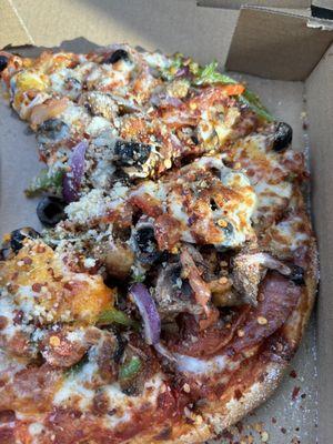 Yard Sale Carnivore Pizza