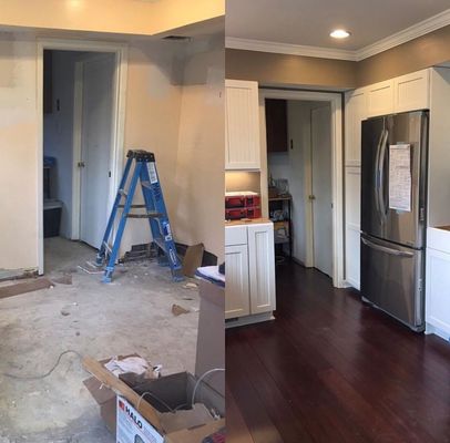 Kitchen Renovation Before & After