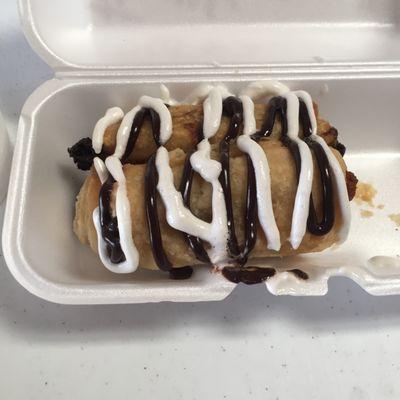 Lumpia! 1 of each flavor - cookies & cream, s'marts (marshmallow/cinnamon graham cracker), ube