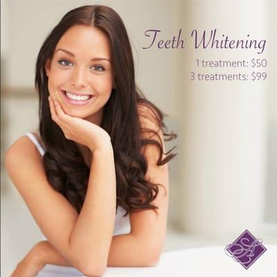 Teeth Whitening: Our premier product uses activating light and a unique gel application to deliver fast and highly effective results.