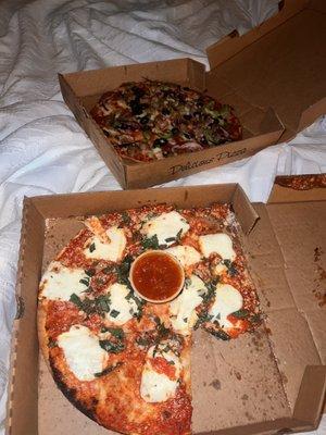 Margherita Pizza and Supreme Pizza