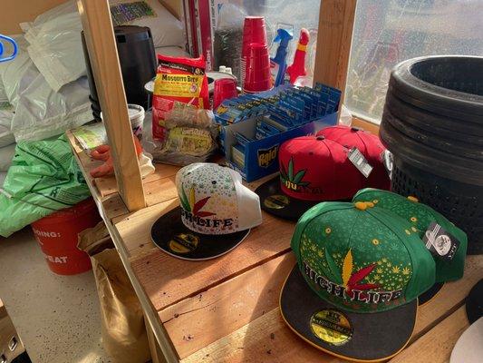 Stop in a pick up a fancy hat, a custom-designed t-shirt, a pair of hemp shorts. We have the gear you need!