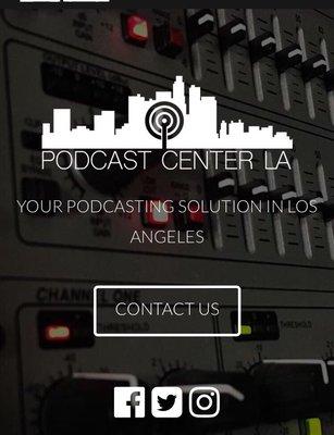 Easy access website www.podcastcenterla.com