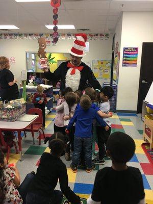 Surgical Team Member, Jose, teaches local school kids about dental hygiene.