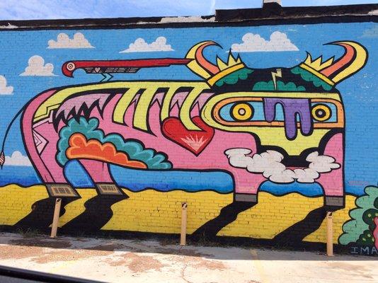 Art and murals located in and around the downtown area. Abilene.