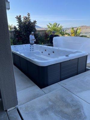 16' swim spa.