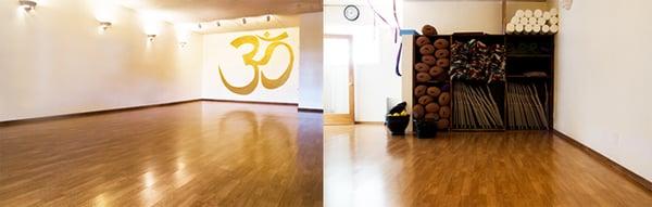 Our studio has been providing yoga for over 28 years. We often use props to insure a safe and expansive practice.