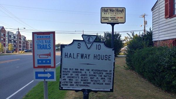 Halfway House Historical Marker, Richmond VA