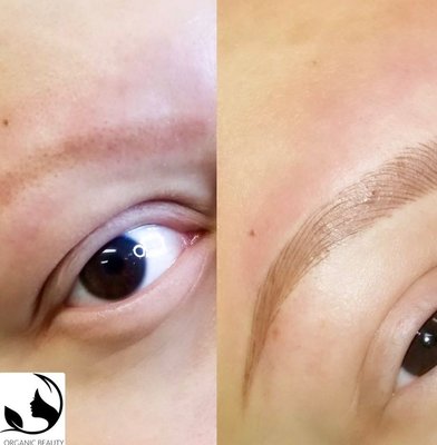 Microblading Client: Before and after!