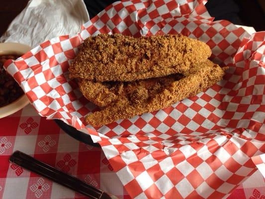 Fried catfish.