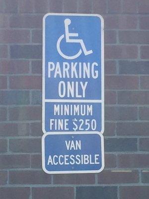 Handicapped/Disabled Parking only available 2021