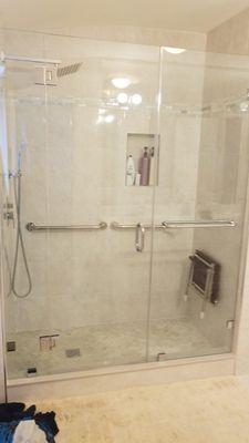 Custom shower door