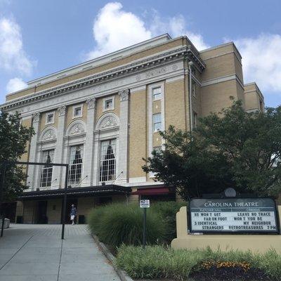 The architecture of the Carolina theatre! I'm told this is also a stop on the Civil Rights tour