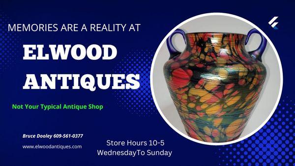 Www.elwoodantiques.com @elwoodantiques @DennisStanford #1carnivalglasssupplier #1rosevillelover #1chintzlover #1artlovers #1yelloware