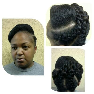 Natural  hair updo