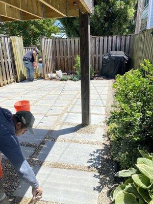 Patio work