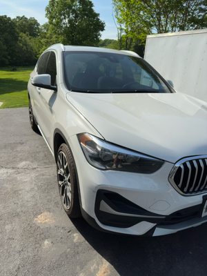 This BMW x1 needed our exterior wash bad and couldn't have looked better afterwards