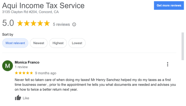 Review from Google