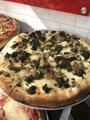 Spinach and mushroom