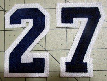 Loose sports numbers, iron on sold individually