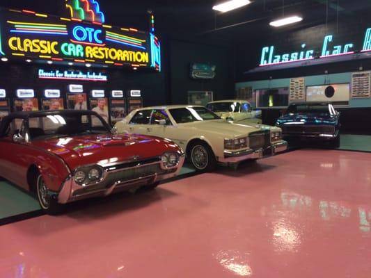 Front side of our Showroom! Cars available for purchase, funds go to Restoration and Hot Rod programs