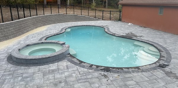 Spill over hot tub will be amazing!!!