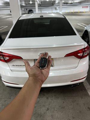 2016 Hyundai Sonata Lost Key Replacement