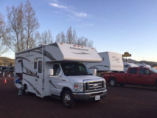 Packing the large basement for our year long trip in the best RV!