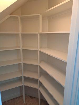 Building new pantry shelves