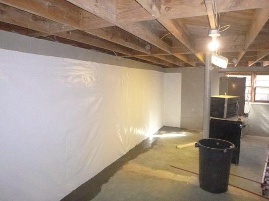 Waterproofed Basement