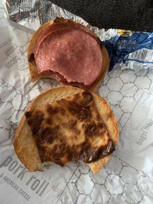 Supposed to be pork roll & cheese