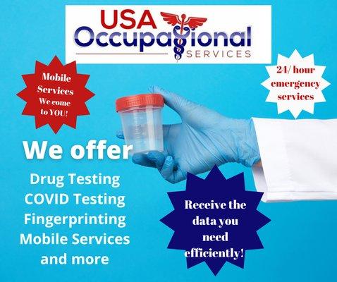 Check out all the services we offer for business or personal tests!