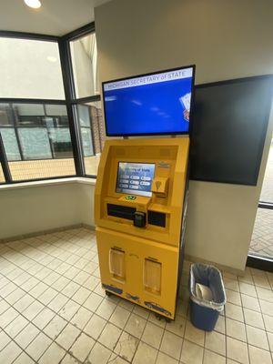 Express pay/purchase machine is in the entryway of the office. No need to go inside.