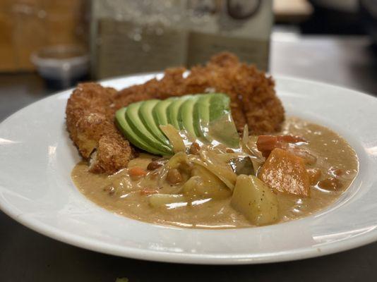 Massaman curry chicken katsu