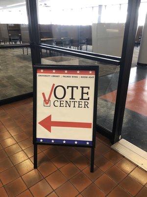 Vote Center at CSU LA Library