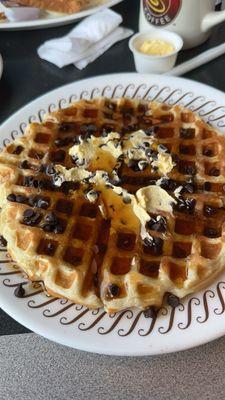 Chocolate chip waffle