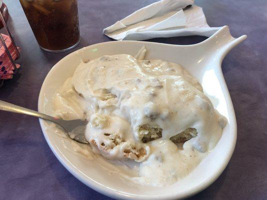 1/2 order of biscuits and gravy