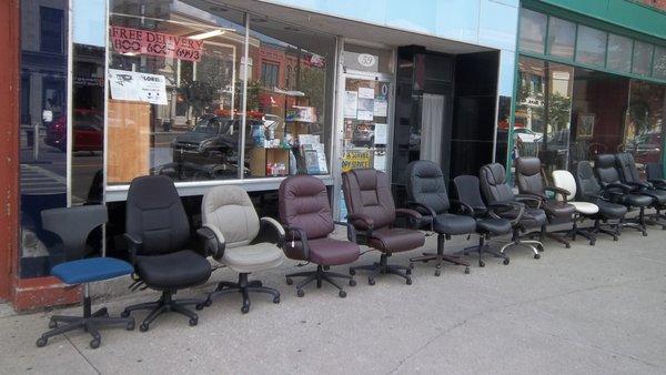 We only have sales floor space for the most comfortable office chairs.