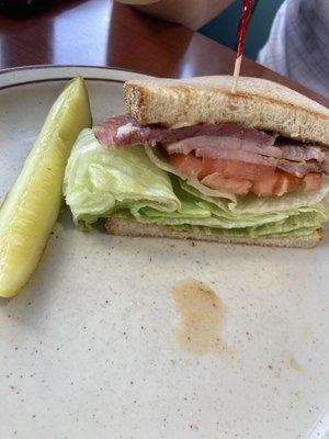 Baked Ham sandwich on rye