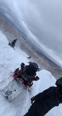 Beautiful view near the warming hut