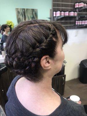 Just a casual braided up style for a day on the town