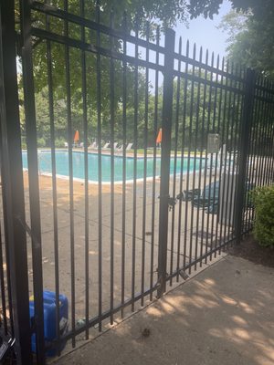 Pool locked during open hours